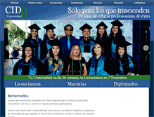 Tablet Screenshot of cidhuniversidad.edu.mx